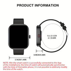 Unisex Smartwatch 4 HD Display Wireless Calling 100 Sports Modes