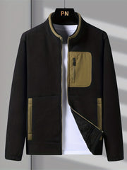 Men's Polar Fleece Stand Collar Jacket