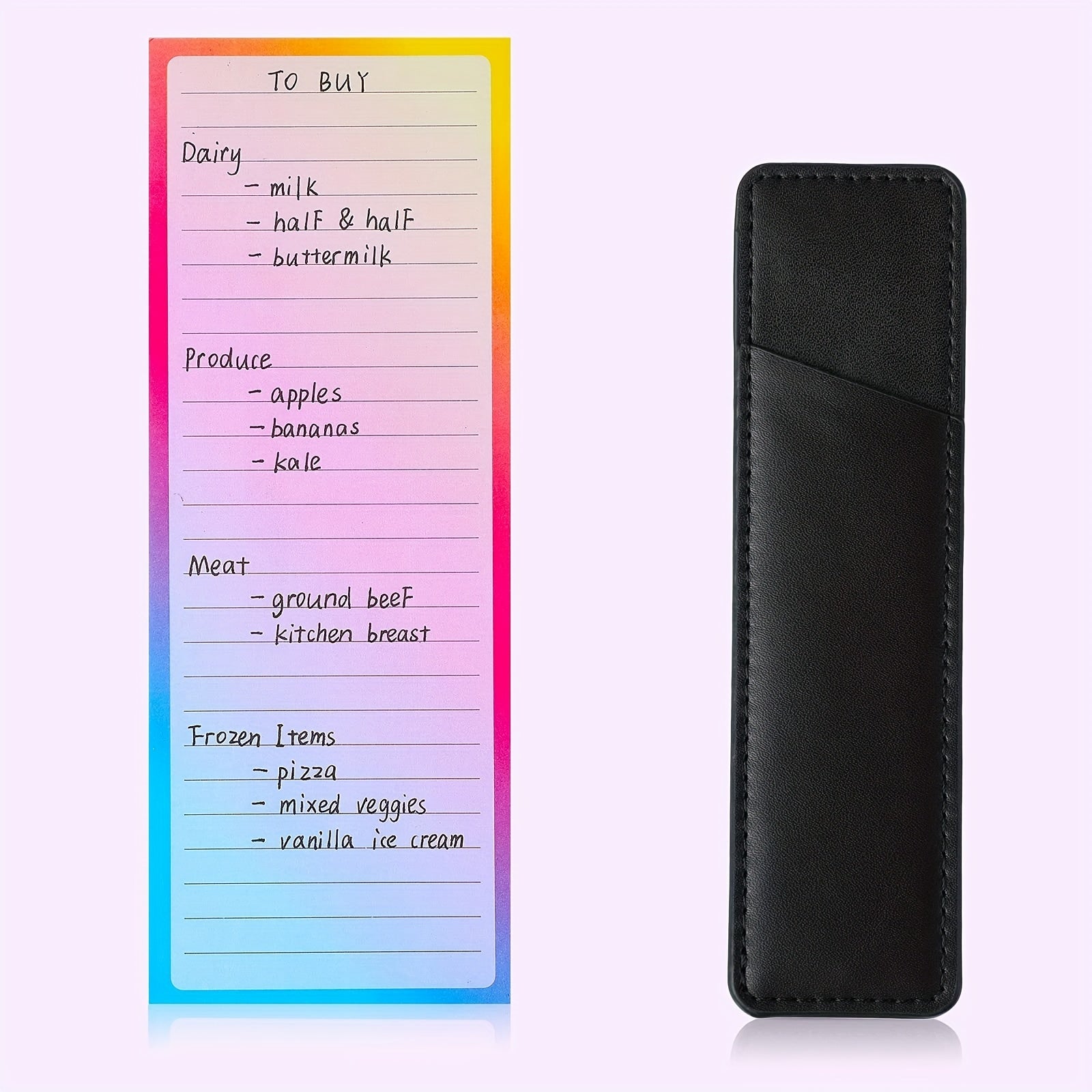 3pcs Magnetic Note Pads for Fridge with Pen Holder, 60 Sheets