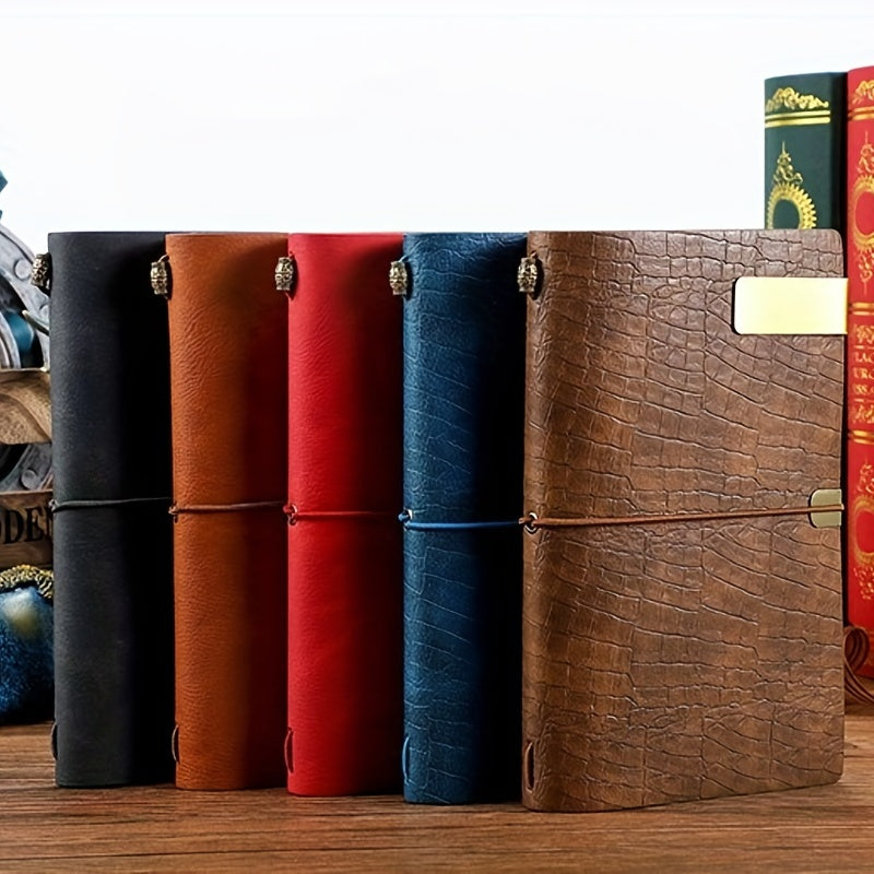 Hand Crafted Leather Travelers Notebook with Notepads & Card Slots