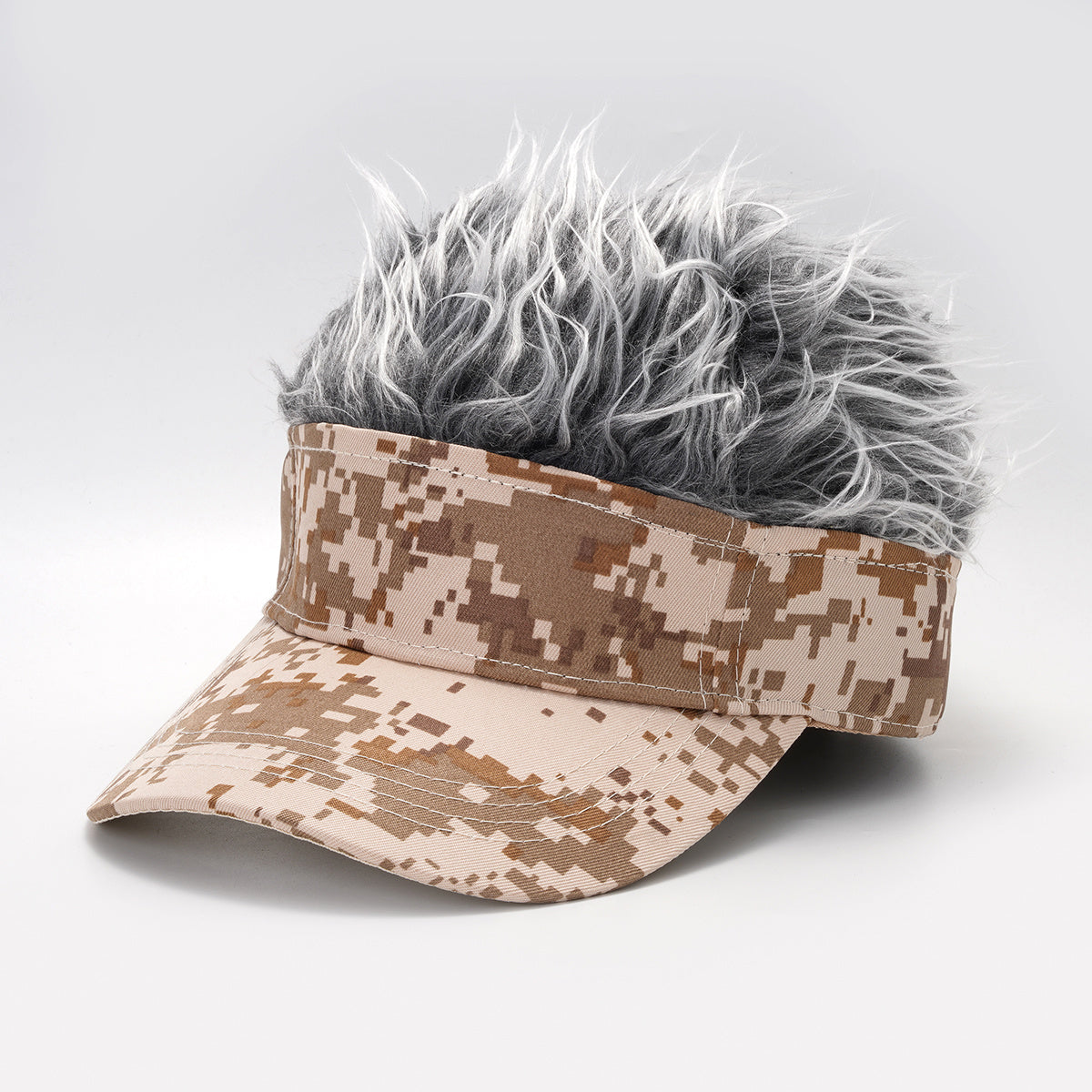 Camouflage Plush Baseball Cap Winter & Fall Visor Sun Hat Novel Hair Accessories