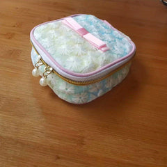 Small Capacity Makeup Bag Travel Toiletry Electronics Storage Zipper