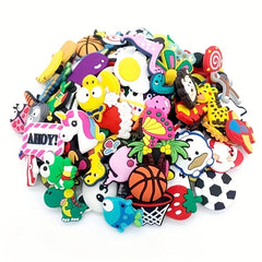 Shoe Decoration Accessories Set PVC Soft Rubber DIY Shoelace Buckle  Sole Buckle