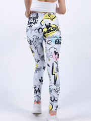 Cartoon Graffiti Women's Pants