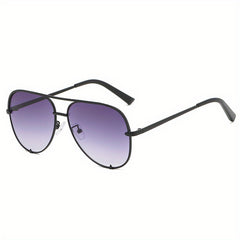 Aviator Sunglasses Gradient Lens Metal Frame UV400