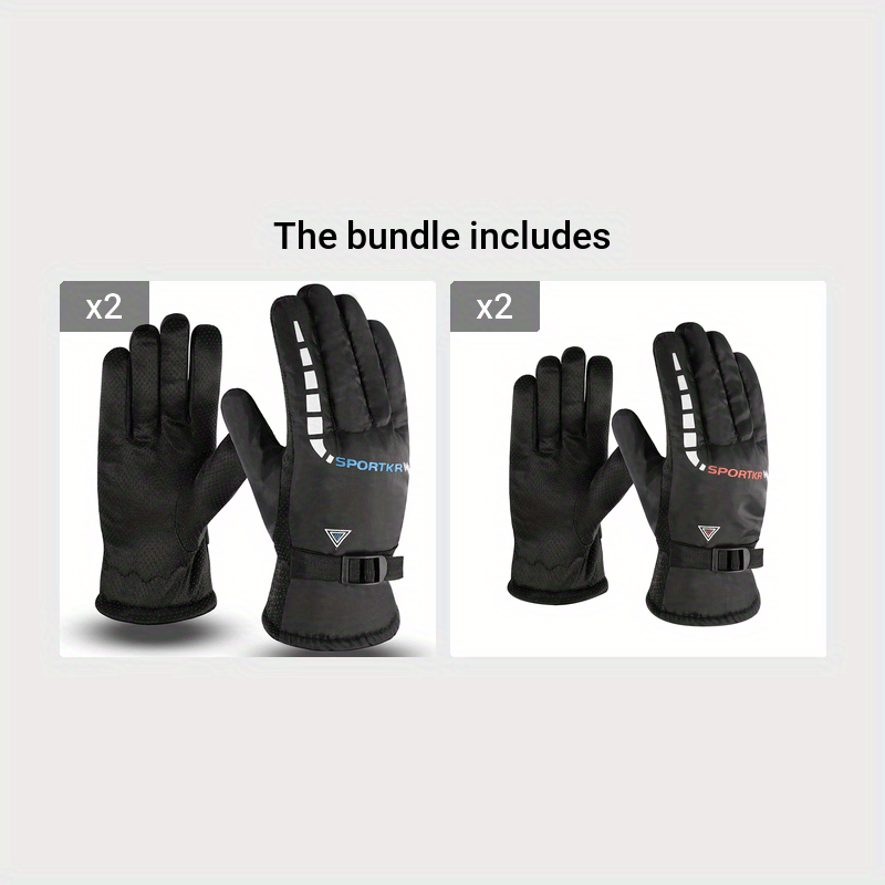 Winter Warm Mittens Men Women Riding Gloves Windproof Skiing Gloves