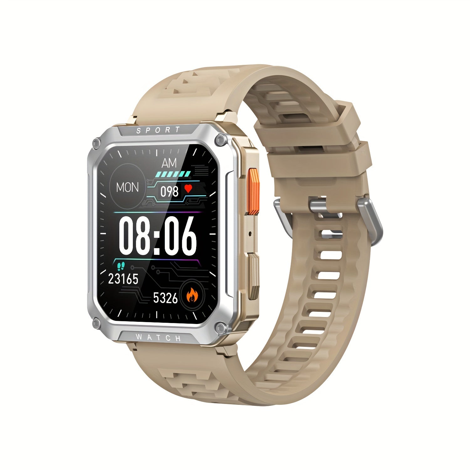 Outdoor Sports Smartwatch, Make Call, Waterproof, Activity Tracking