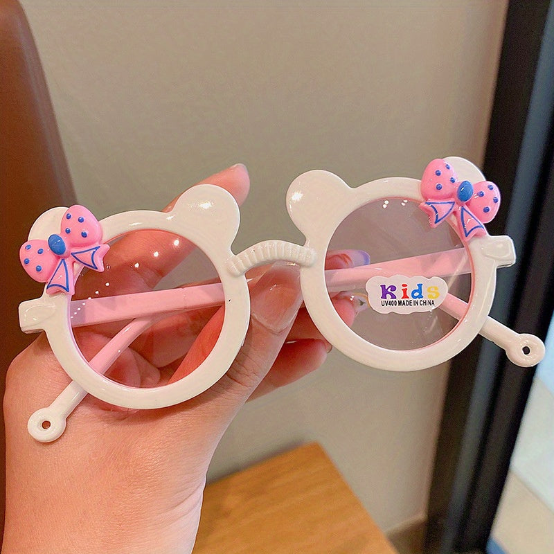 Kids Sunglasses Little Kid Bow Cartoon Girls Sun Protection Sunglasses