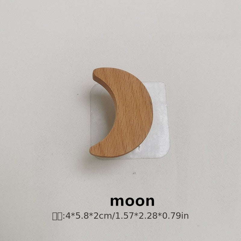 Rustic Beech Wood Wall Hooks