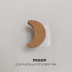Rustic Beech Wood Wall Hooks