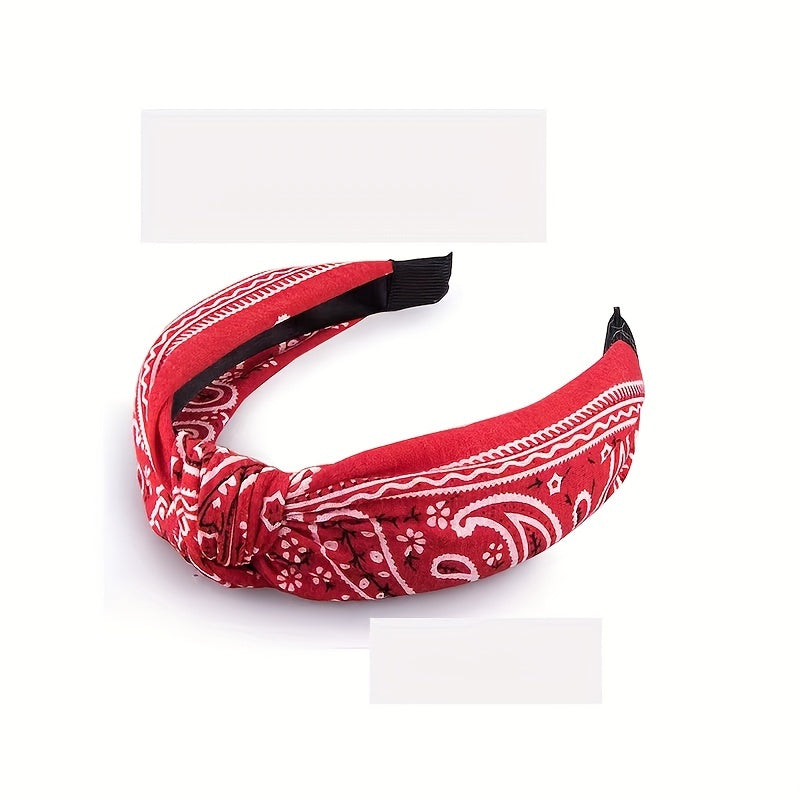 Bohemian Style Yoga Sports Headband Sweat Absorb Sweatband Elastic Headband