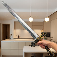 Halloween Western Style Sword Cross Rose Sword for Knight Role Play