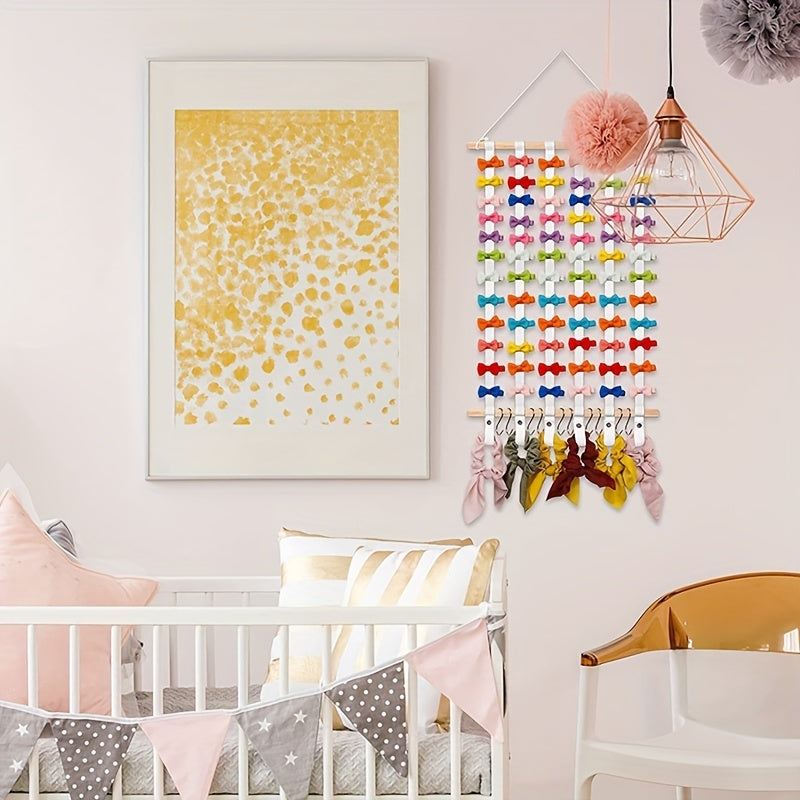 Girls Hair Bows Holder Organizer Large Capacity Hanging Wall Decor