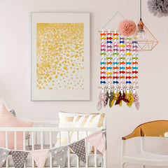 Girls Hair Bows Holder Organizer Large Capacity Hanging Wall Decor