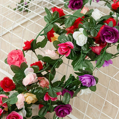 Artificial Peony Vine Silk Hanging Garland Home Decor