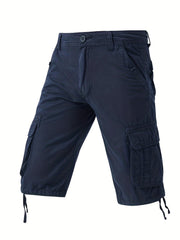 Men's Cotton Casual Cargo Shorts with Pockets