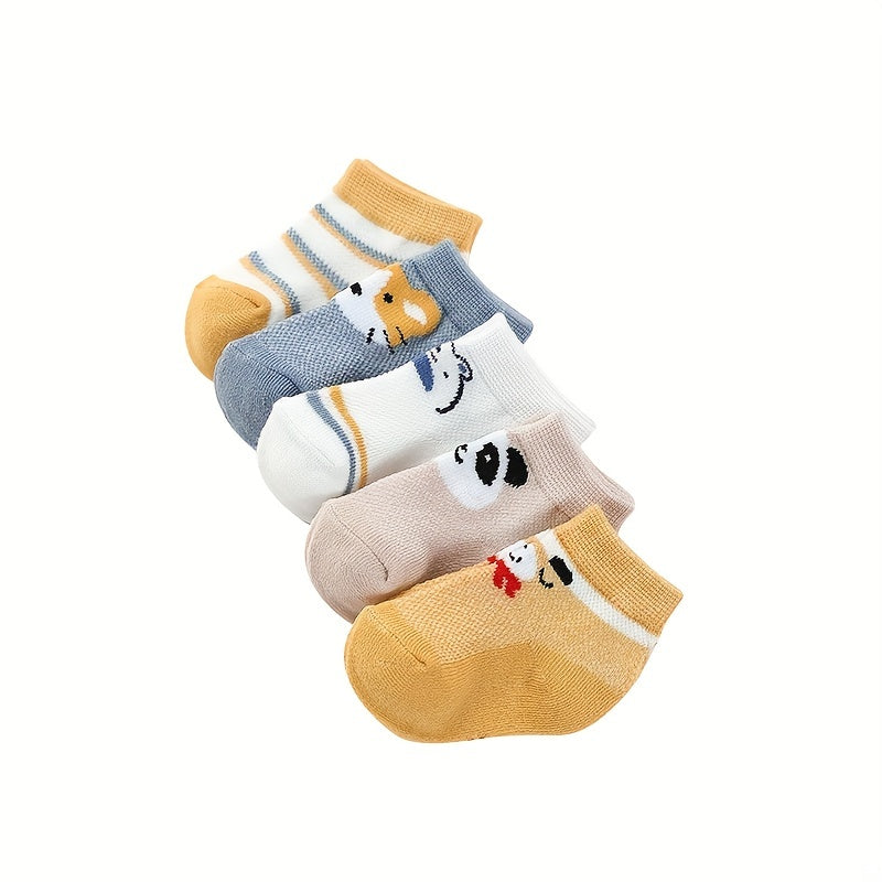 5 Pairs Mesh Thin Sock Shoes for Baby Girls Kids