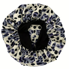 Paisley Print Satin Bonnet for Women, Soft Night Cap