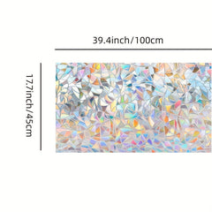 Rainbow Window Privacy Film Stained Glass Sticker