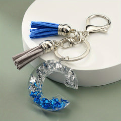 Initial Letter Keychain Resin English Letter Shape Keychain Pendant