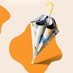 Kids Umbrella Windproof Pulley Vinyl Sunscreen
