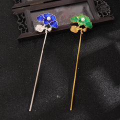 Flower Hairpin Metal Hair Pin Ancient Style Gift For Her