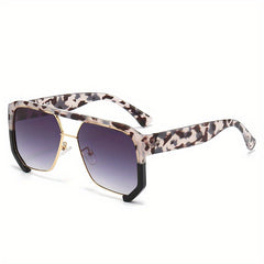 Fashionable Irregular Semi-rimless Sunglasses for Outdoor Activities
