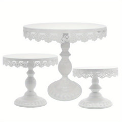 Round Pedestal Dessert Holder Cupcake Display Rack for Birthday Wedding Party