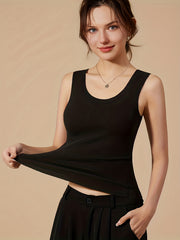 Seamless Thermal Underwear Top Sleeveless Tank Top Women's Lingerie