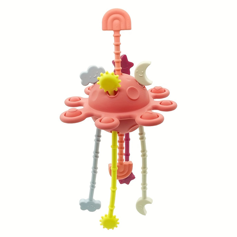 Silicone Pull String Activity Toys for Babies 0 Months