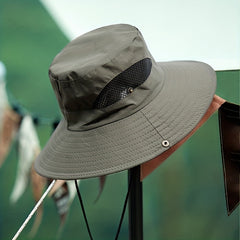 Summer Bucket Hat Breathable Large Brim Men Women