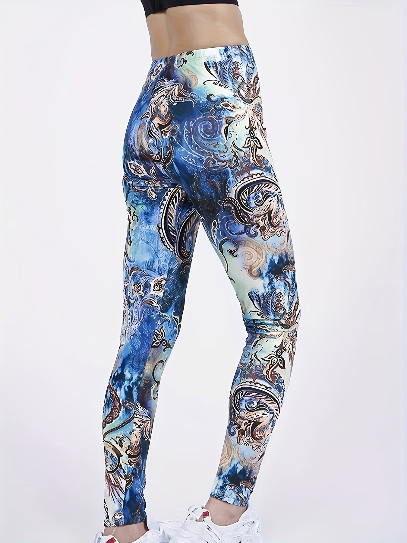 Floral Printed High Waist Yoga Pants