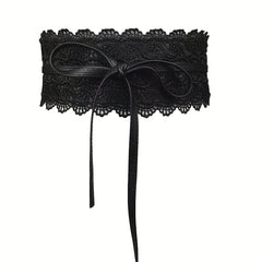 Boho Lace Waist Belt Wrap Around Wide Girdle for Dresses