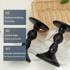 Metal Columnar Candlestick Retro Autumn Candlestick