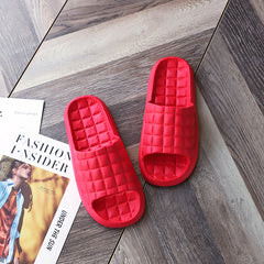 Women's Plaid Soft Sole House Slides Comfortable Slippers