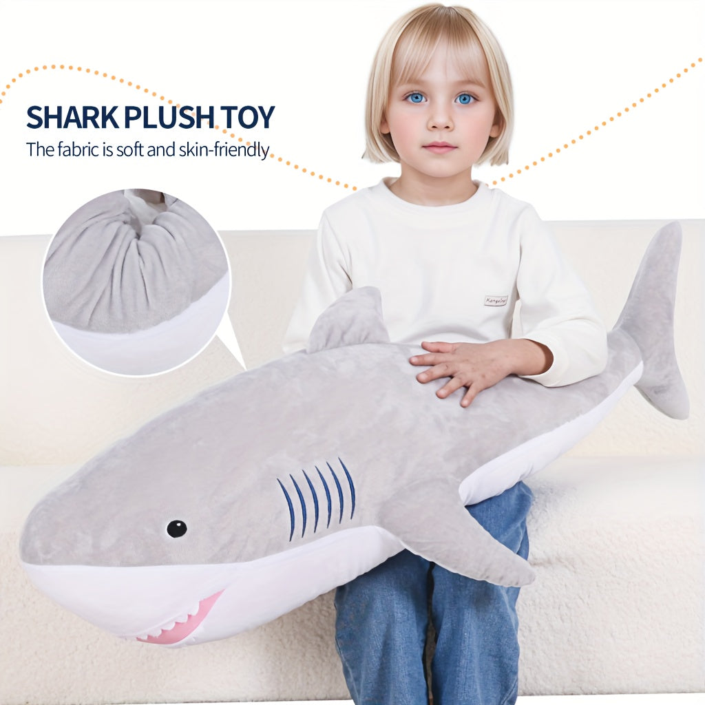 Jumbo Sea Shark Stuffed Animal - Gray Giant Plush
