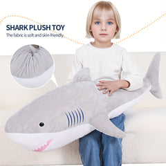 Jumbo Sea Shark Stuffed Animal - Gray Giant Plush