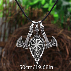 Men's Viking Shield Ax Pendant Necklace Casual Party Jewelry