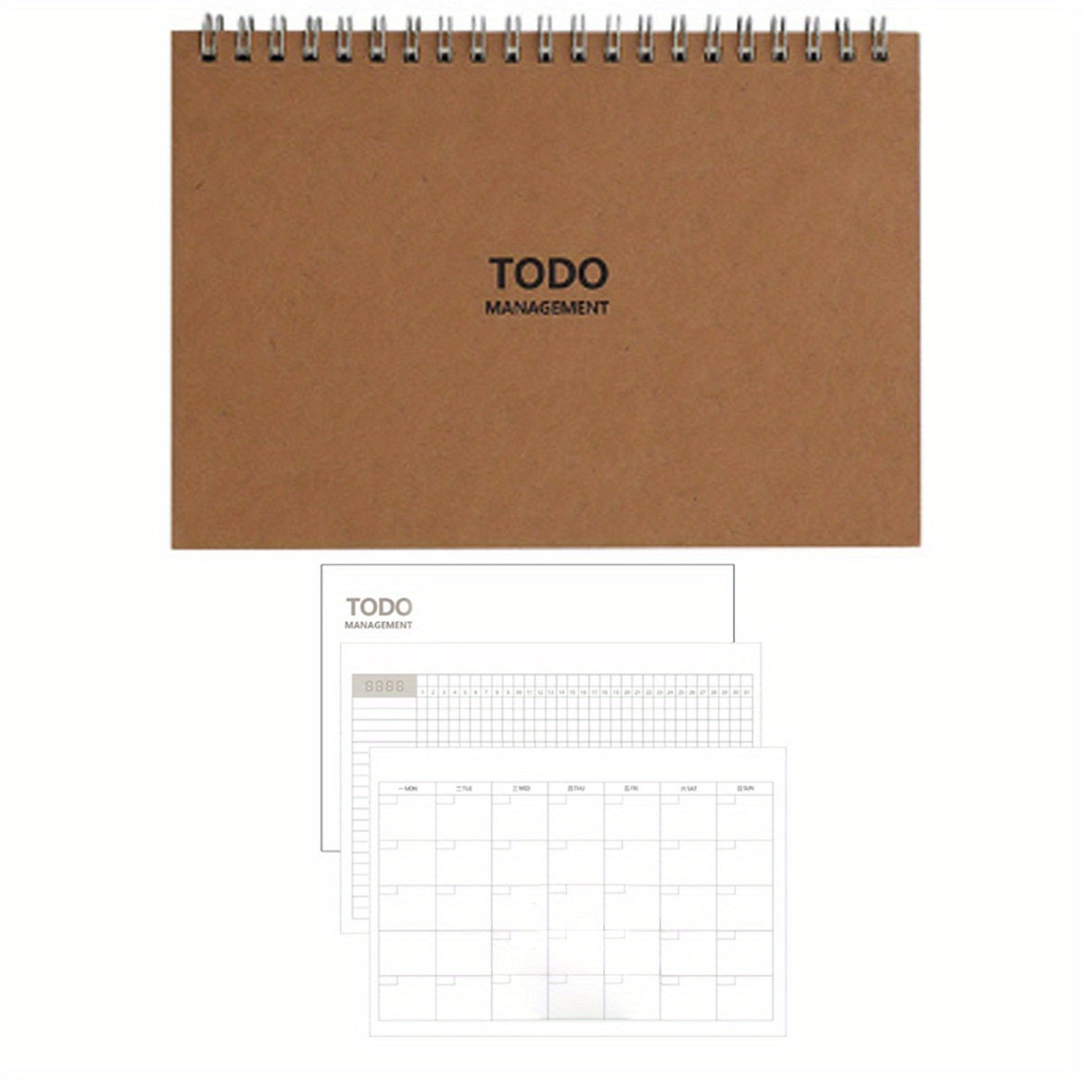 Planner Notebook Weekly Monthly Daily To Do List Double Coil Organizer