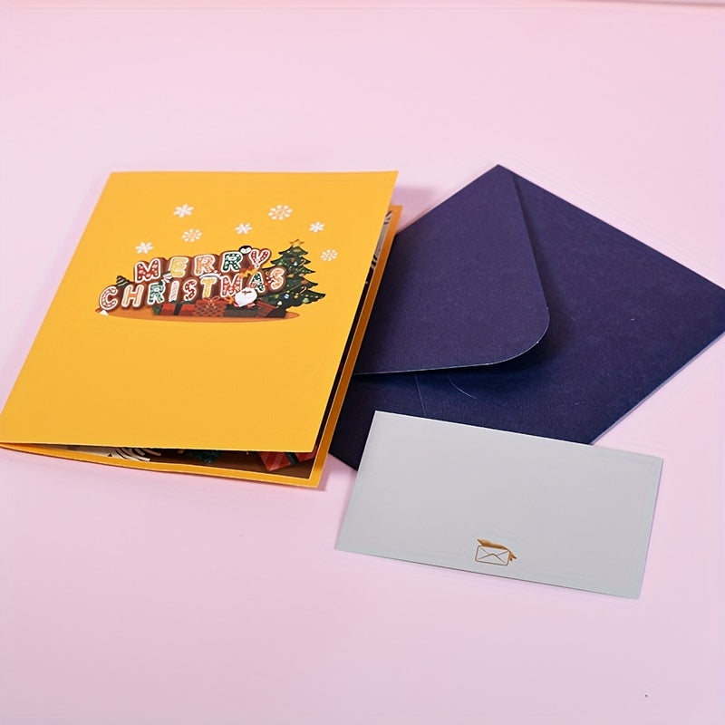 Pop Up Christmas Card Happy Year 3D Popup Greeting Card