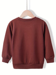 Leopard Rainbow Sweatshirt Girls Round Neck Pullover Tops