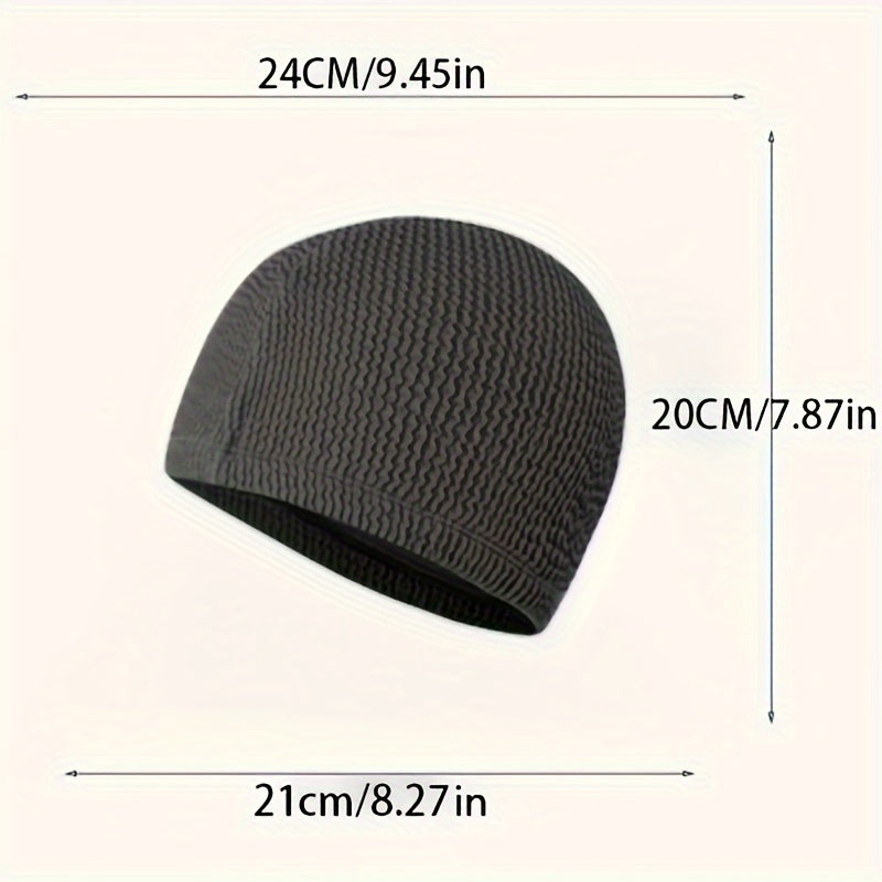 Comfortable Non slip Cap For Long Hair Solid Large Size Hat Unisex Swimming Cap