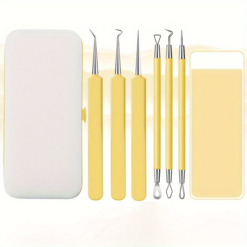 6pcs Acne Needle Blackhead Set Acne Squeezing Tool Acne Clip