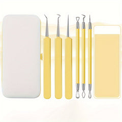 6pcs Acne Needle Blackhead Set Acne Squeezing Tool Acne Clip