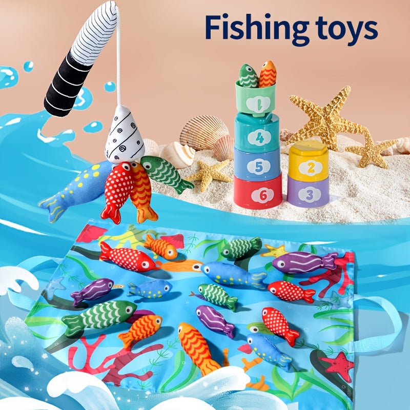 Colorful Fabric Fishing Set for Infants