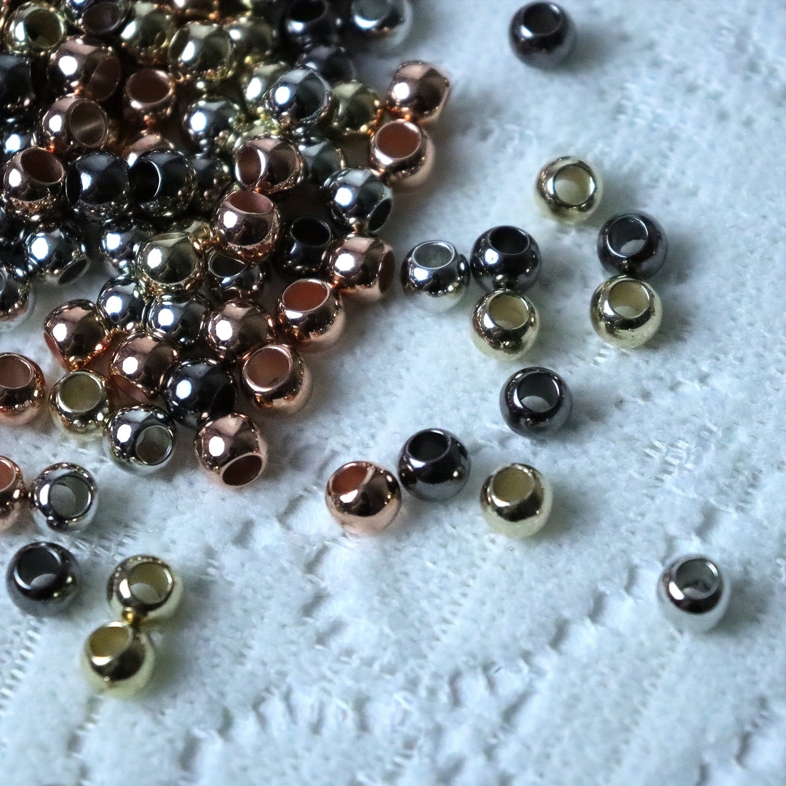 100pcs Large Hole Bead Spacer Beads Loose Beads 8 6MM Mixed DIY Beaded Charms