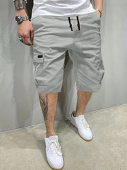 Men's Classic Cargo Shorts with Drawstring Waist