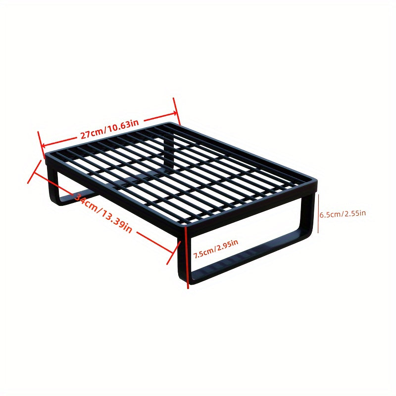 Iron Computer Stand Desktop Storage Rack Workstation Notebook Monitor Stand
