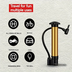 Portable Football Air Pump Kit with Needle, Net, Bag