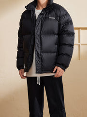 Men's Winter Jacket Stand Collar Padded Coat
